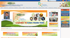 Desktop Screenshot of pharmexcil.com